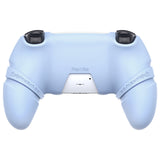 PlayVital Runes Edition Silicone Cover Skin for PS5 Controller with Thumb Grips & Touchpad Skin & D-pad Area Sticker, Compatible with PS5 Charging Dock - Blue - FVEPFP004