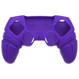 PlayVital Runes Edition Silicone Cover Skin for PS5 Controller with Thumb Grips & Touchpad Skin & D-pad Area Sticker, Compatible with PS5 Charging Dock - Purple - FVEPFP003