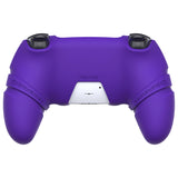 PlayVital Runes Edition Silicone Cover Skin for PS5 Controller with Thumb Grips & Touchpad Skin & D-pad Area Sticker, Compatible with PS5 Charging Dock - Purple - FVEPFP003