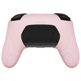 PlayVital Samurai Edition Ergonomic Silicone Skin Protective Case for Nintendo Switch Pro Controller, Soft Anti-slip Controller Grip Protector for Nintendo Switch Pro with Thumb Grip Caps - Cherry Blossoms Pink - EBNPP011