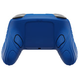PlayVital Samurai Edition Protective Skin Case for Nintendo Switch 2 Pro Controller with Back Button Caps & Thumb Grips & Stickers, Shockproof  for Switch 2 Pro Controller Silicone Cover - Blue - BADPTP005