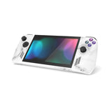 PlayVital Seamless White Marble Custom Stickers Vinyl Wraps Protective Skin Decal for ROG Ally Handheld Gaming Console - RGTM007