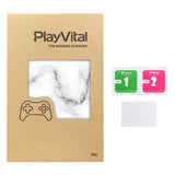PlayVital Seamless White Marble Custom Stickers Vinyl Wraps Protective Skin Decal for ROG Ally Handheld Gaming Console - RGTM007