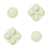 PlayVital Silicone Button Covers and Thumb Grip Set for Nintendo Switch 2, 2 ABXY Directional Button Caps & 2 Joystick Caps for Joycon 2 - Antique Yellow - WWYNTM045