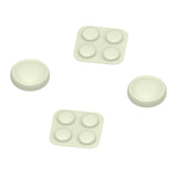 PlayVital Silicone Button Covers and Thumb Grip Set for Nintendo Switch 2, 2 ABXY Directional Button Caps & 2 Joystick Caps for Joycon 2 - Antique Yellow - WWYNTM045