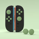 PlayVital Silicone Button Covers and Thumb Grip Set for Nintendo Switch 2, 2 ABXY Directional Button Caps & 2 Joystick Caps for Joycon 2 - Matcha Green - WWYNTM046