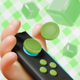 PlayVital Silicone Button Covers and Thumb Grip Set for Nintendo Switch 2, 2 ABXY Directional Button Caps & 2 Joystick Caps for Joycon 2 - Matcha Green - WWYNTM046