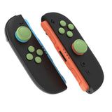 PlayVital Silicone Button Covers and Thumb Grip Set for Nintendo Switch 2, 2 ABXY Directional Button Caps & 2 Joystick Caps for Joycon 2 - Matcha Green - WWYNTM046