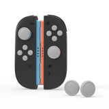 PlayVital Silicone Button Covers and Thumb Grip Set for Nintendo Switch 2, 2 ABXY Directional Button Caps & 2 Joystick Caps for Joycon 2 - New Hope Gray - WWYNTM047