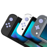 PlayVital Silicone Button Covers and Thumb Grip Set for Nintendo Switch/OLED Joycon/Switch Lite, ABXY Directional Key Button Caps for Nintendo Switch/OLED/Lite with Switch Lite D-Pad Button Cap - Light Violet - NJM3008