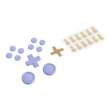 PlayVital Silicone Button Covers and Thumb Grip Set for Nintendo Switch/OLED Joycon/Switch Lite, ABXY Directional Key Button Caps for Nintendo Switch/OLED/Lite with Switch Lite D-Pad Button Cap - Light Violet - NJM3008