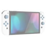 PlayVital Silicone Button Covers and Thumb Grip Set for Nintendo Switch/OLED Joycon/Switch Lite, ABXY Directional Key Button Caps for Nintendo Switch/OLED/Lite with Switch Lite D-Pad Button Cap - Sky Blue - NJM3007