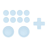 PlayVital Silicone Button Covers and Thumb Grip Set for Nintendo Switch/OLED Joycon/Switch Lite, ABXY Directional Key Button Caps for Nintendo Switch/OLED/Lite with Switch Lite D-Pad Button Cap - Sky Blue - NJM3007
