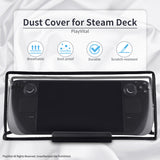 PlayVital Transparent Dust Cover for Steam Deck LCD & OLED - Clear Black - PCSDM003