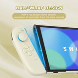 PlayVital Solid Color Series Protective Case for Nintendo Switch 2, Anti-Scratches Hard Shell Dockable Grip Cover with Extra Foldable Stand & Thumb Grips for Nintendo Switch 2  - Antique Yellow - AXKNTM007