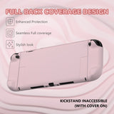 PlayVital Solid Color Series Protective Case for Nintendo Switch 2, Anti-Scratches Hard Shell Dockable Grip Cover with Extra Foldable Stand & Thumb Grips for Nintendo Switch 2  - Cherry Blossoms Pink - AXKNTM004