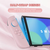 PlayVital Solid Color Series Protective Case for Nintendo Switch 2, Anti-Scratches Hard Shell Dockable Grip Cover with Extra Foldable Stand & Thumb Grips for Nintendo Switch 2  - Cherry Blossoms Pink - AXKNTM004