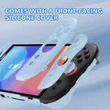 PlayVital Solid Color Series Protective Case for Nintendo Switch 2, Anti-Scratches Hard Shell Dockable Grip Cover with Extra Foldable Stand & Thumb Grips for Nintendo Switch 2  - Heaven Blue - AXKNTM009