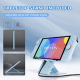 PlayVital Solid Color Series Protective Case for Nintendo Switch 2, Anti-Scratches Hard Shell Dockable Grip Cover with Extra Foldable Stand & Thumb Grips for Nintendo Switch 2  - Heaven Blue - AXKNTM009