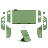 PlayVital Solid Color Series Protective Case for Nintendo Switch 2, Anti-Scratches Hard Shell Dockable Grip Cover with Extra Foldable Stand & Thumb Grips for Nintendo Switch 2  - Matcha Green - AXKNTM005