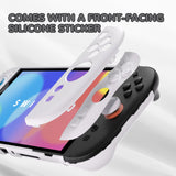 PlayVital Solid Color Series Protective Case for Nintendo Switch 2, Anti-Scratches Hard Shell Dockable Grip Cover with Extra Foldable Stand & Thumb Grips for Nintendo Switch 2  - White - AXKNTM006