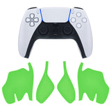 PlayVital Premium Grip for ps5 Wireless Controller, Split Design Anti-Skid Soft Hexagonal Diamond Textures Sweat-Absorbent Handle Grips Protector for ps5 Controller – Grass Green - FHPFM002