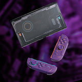 PlayVital Stellar Mecha Protective Case for Nintendo Switch 2, Ergonomic Anti-slip Silicone Grip Cover, Dockable Hard Case Shell for Switch 2 with Joystick Cap & Sticker - Smoky Purple - JXUNTP003
