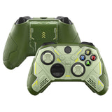 PlayVital Stellar Mecha Silicone Cover Skin for Xbox Series X/S Controller, Anti-slip Grip Protector with Thumb Grips & Sticker for Xbox Core Wireless Controller - Army Green & Sage Green - SAXX3P004