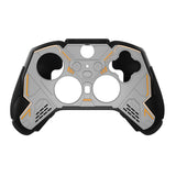 PlayVital Stellar Mecha Silicone Cover Skin for Xbox Elite Series 2 & Elite Series 2 Core, Non-Slip Grip Protector for Xbox Elite 2 with Thumb Grips & Stickers - Gray & Black - HQWE2P001