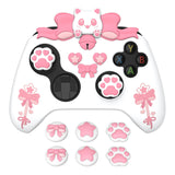 PlayVital Sweetheart Kitty Silicone Cover Compatible with Xbox Series X/S Controller with Thumb Grips and Stickers, Soft Rubber Protector with Anti-Slip Grip for Xbox Core Controller - White - XEEX3P002