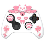 PlayVital Sweetheart Kitty Silicone Cover Compatible with Xbox Series X/S Controller with Thumb Grips and Stickers, Soft Rubber Protector with Anti-Slip Grip for Xbox Core Controller - White - XEEX3P002