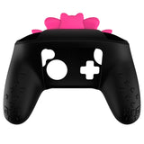 PlayVital Sweetheart Kitty Silicone Skin Compatible with Nintendo Switch Pro Controller – Kawaii Anti-Slip Cover, Switch Pro Controller Joystick Grips & Protective Silicone Case - Black - DHHNPP003