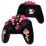 PlayVital Sweetheart Kitty Silicone Skin Compatible with Nintendo Switch Pro Controller – Kawaii Anti-Slip Cover, Switch Pro Controller Joystick Grips & Protective Silicone Case - Black - DHHNPP003