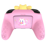 PlayVital Sweetheart Kitty Silicone Skin Compatible with Nintendo Switch Pro Controller – Kawaii Anti-Slip Cover, Switch Pro Controller Joystick Grips & Protective Silicone Case - Pink - DHHNPP001