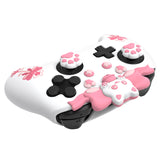 PlayVital Sweetheart Kitty Silicone Skin Compatible with Nintendo Switch Pro Controller – Kawaii Anti-Slip Cover, Switch Pro Controller Joystick Grips & Protective Silicone Case - White - DHHNPP002