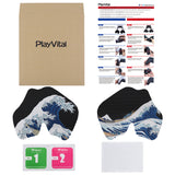 PlayVital The Great Wave Off Kanagawa Anti-Skid Sweat-Absorbent Controller Grip for PS5 Controller - PFPJ130