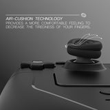 PlayVital Thumb Grips for Steam Deck LCD & OLED (4-Pack), Thumb Cushion Caps with Anti-Slip Texture, Height-Boost Joystick Cover for Steam Deck Accessories, Joystick Protection for PS Portal Remote Player - Black - YFSDM052