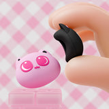 PlayVital for Switch 2 Thumbs Cushion Caps Thumb Grips (4-Pack), Kawaii Silicone Joystick Grip Cover for Nintendo Switch 2 Joycon, Anti-Fatigue Design - PP & VV The Kitten - WWYNTJ020