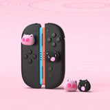 PlayVital for Switch 2 Thumbs Cushion Caps Thumb Grips (4-Pack), Kawaii Silicone Joystick Grip Cover for Nintendo Switch 2 Joycon, Anti-Fatigue Design - PP & VV The Kitten - WWYNTJ020