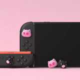 PlayVital for Switch 2 Thumbs Cushion Caps Thumb Grips (4-Pack), Kawaii Silicone Joystick Grip Cover for Nintendo Switch 2 Joycon, Anti-Fatigue Design - PP & VV The Kitten - WWYNTJ020