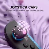 PlayVital for Switch 2 Thumbs Cushion Caps Thumb Grips (4-Pack), Kawaii Silicone Joystick Grip Cover for Nintendo Switch 2 Joycon, Anti-Fatigue Design - PP & VV The Kitten - WWYNTJ020