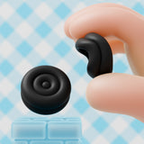 PlayVital Thumbs Cushion Caps Thumb Grips for Nintendo Switch 2, Thumbstick Grip Cover for Joycon 2, Joystick Caps for Switch 2 Accessories - Black - WWYNTM026