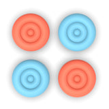 PlayVital Thumbs Cushion Caps Thumb Grips for Nintendo Switch 2, Thumbstick Grip Cover for Joycon 2, Joystick Caps for Switch 2 Accessories - Blue & Orange - WWYNTM027