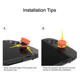 PlayVital Thumbs Cushion Caps Thumb Grips for Nintendo Switch 2, Thumbstick Grip Cover for Joycon 2, Joystick Caps for Switch 2 Accessories - Blue & Orange - WWYNTM027