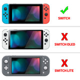 PlayVital UPGRADED Glossy Dockable Case Grip Cover for NS Switch, Ergonomic Protective Case for NS Switch, Separable Protector Hard Shell for Joycon - Hunter Green - ANSP3012