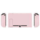 PlayVital UPGRADED Glossy Dockable Case Grip Cover for NS Switch, Ergonomic Protective Case for NS Switch, Separable Protector Hard Shell for Joycon - Cherry Blossoms Pink - ANSP3010