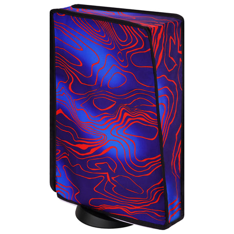 PlayVital Dust Cover for ps5, Soft Neat Lining Dust Guard for ps5 Console, Anti Scratch Waterproof Cover Sleeve for ps5 Console Digital Edition & Disc Edition - Damascuscamo - PFPJ165