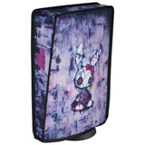 PlayVital Dust Cover for ps5, Soft Neat Lining Dust Guard for ps5 Console, Anti Scratch Waterproof Cover Sleeve for ps5 Console Digital Edition & Disc Edition - Lovely Punky Bunny - PFPJ164