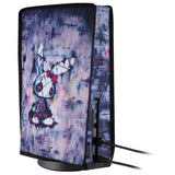 PlayVital Dust Cover for ps5, Soft Neat Lining Dust Guard for ps5 Console, Anti Scratch Waterproof Cover Sleeve for ps5 Console Digital Edition & Disc Edition - Lovely Punky Bunny - PFPJ164
