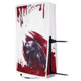 PlayVital Vertical Dust Cover for ps5 Slim Disc Edition(The New Smaller Design), Nylon Dust Proof Protector Waterproof Cover Sleeve for ps5 Slim Console - Blood Zombie - BMYPFH008